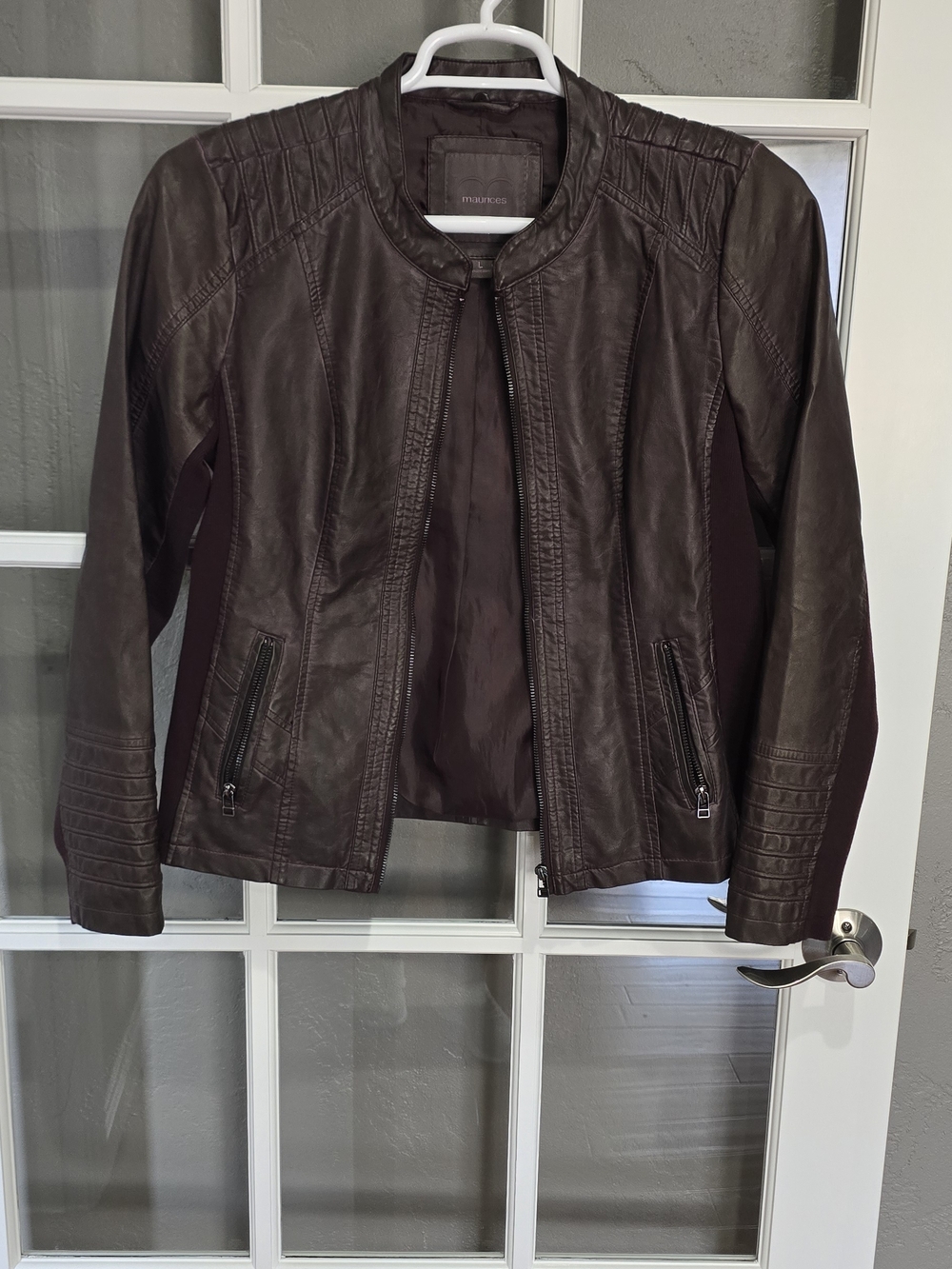 Maurices Women's Dark Brown Leather Jacket